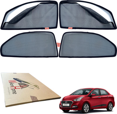 WolkomHome Side Window Sun Shade For Hyundai Xcent(Black)