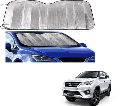 ROSHNEER ENTERPRISES Windshield Sun Shade For Toyota Fortuner(Silver)