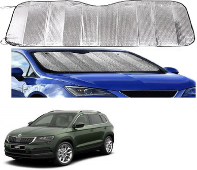 ROSHNEER ENTERPRISES Windshield Sun Shade For Skoda Karoq(Silver)