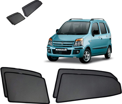 RAKRISH Rear Window, Side Window Sun Shade For Hyundai WagonR(Black)