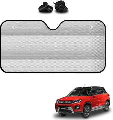COSMOGEAR Windshield, Dashboard, Rear Window Sun Shade For Maruti Suzuki Vitara Brezza(Silver)