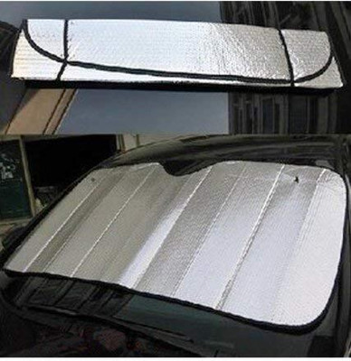 Autofasters Windshield Sun Shade For Universal For Car Universal For Car(Silver)