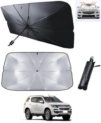 RKPSP Windshield Sun Shade For Chevrolet Trailblazer(Silver, Black)