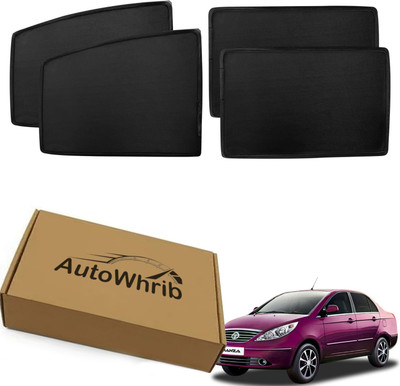 Autowhrib Side Window Sun Shade For Tata Manza(Black)