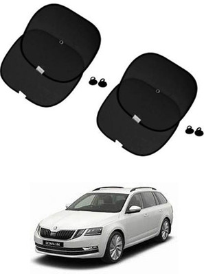 FKOK Side Window Sun Shade For Skoda Octavia(Black)