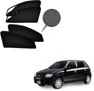 RAKRISH Rear Window, Side Window Sun Shade For Maruti Suzuki Alto(Black)
