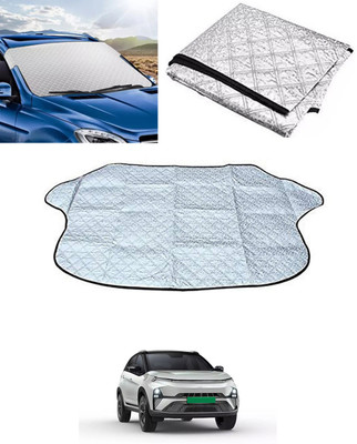 ABJD Windshield Sun Shade For Tata Nexon EV(Silver)