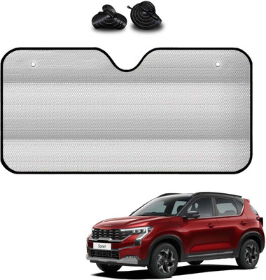 COSMOGEAR Windshield, Dashboard, Rear Window Sun Shade For Kia Sonet(Silver)