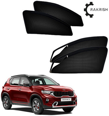 RAKRISH Side Window, Rear Window Sun Shade For Chevrolet Spark(Black)