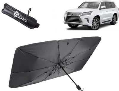 Selifaur Dashboard, Rear Window, Sun Roof, Windshield Sun Shade For Lexus LX(Black)