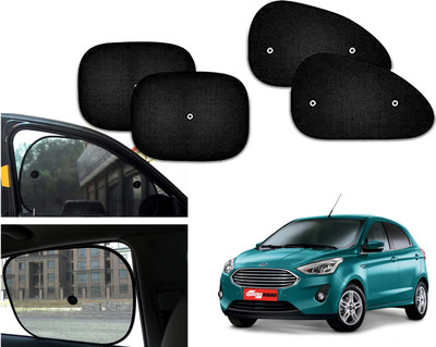 PEEPS STORE Side Window Sun Shade For Ford Aspire(Black)