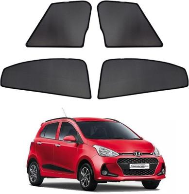 RAKRISH Rear Window, Side Window Sun Shade For Hyundai Grand i10(Black)