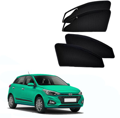 HARKRISH Side Window Sun Shade For Hyundai Elite i20(Black)