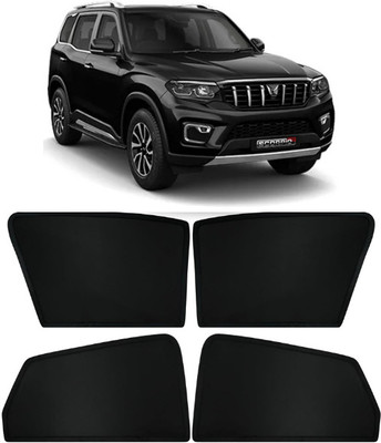 RAKRISH Rear Window, Side Window Sun Shade For Mahindra Scorpio N(Black)