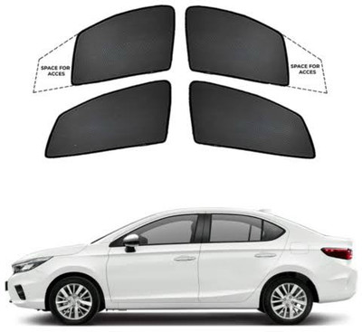 shreya's store Side Window Sun Shade For Honda New City(Black)
