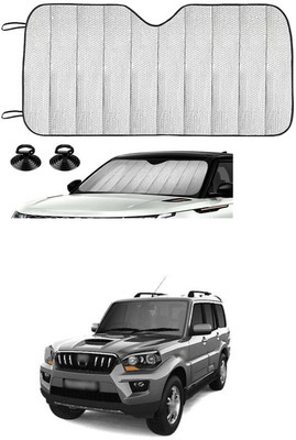 GONAMA Windshield Sun Shade For Mahindra Scorpio(Silver)
