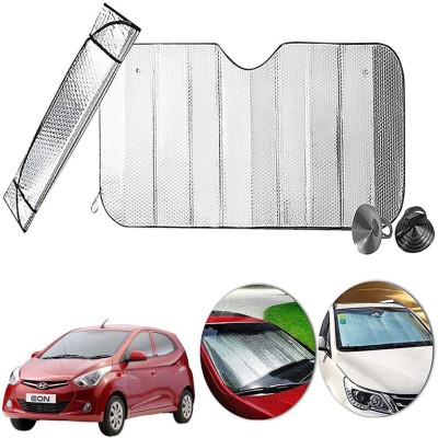 AUTO PEARL Dashboard, Windshield Sun Shade For Hyundai Eon(Silver)