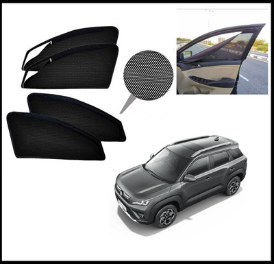 RAKRISH Rear Window, Side Window Sun Shade For Maruti Suzuki Vitara Brezza(Black)