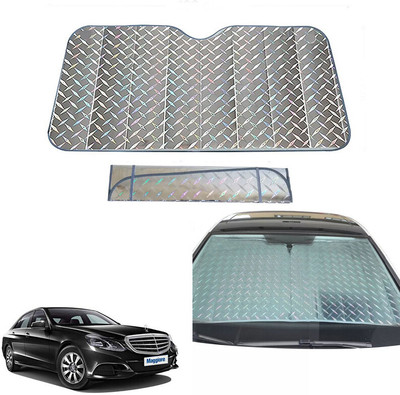 AUTO PEARL Dashboard, Windshield Sun Shade For Mercedes Benz E200(Grey)