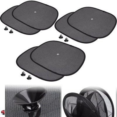 Pious Side Window Sun Shade For Renault Scala, Universal For Car(Black)