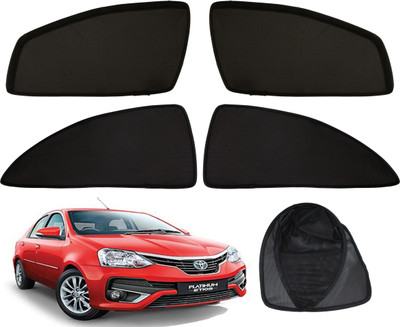 Magnetic Rear Window Sun Shade For Toyota Etios(Black)