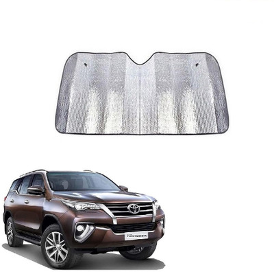 SPREADX Windshield Sun Shade For Toyota Fortuner(Silver)
