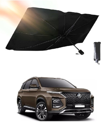 ROSHNEER ENTERPRISES Windshield Sun Shade For MG Hector(Black, Silver)