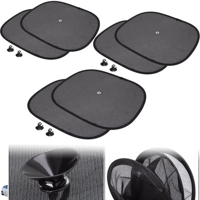 DvineAutoFashionZ Side Window Sun Shade For Hyundai Accent, Universal For Car(Black)