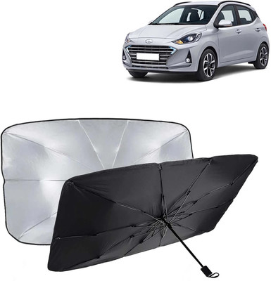 Kingsway Dashboard, Windshield Sun Shade For Hyundai Grand i10 NIOS(Black, Silver)