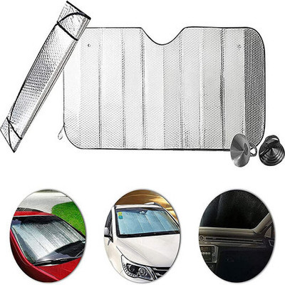 eXarioGadget Rear Window Sun Shade For Universal For Car Universal For Car(Silver)