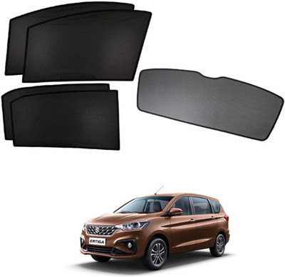 TOP VECHILE Rear Window, Side Window, Windshield Sun Shade For Maruti Suzuki Ertiga(Black)