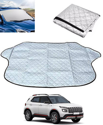 MSNP Windshield Sun Shade For Volkswagen Vento(Silver)