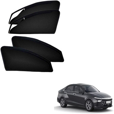 PEEPS STORE Side Window Sun Shade For Hyundai Verna(Black)