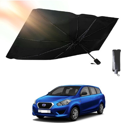 ROSHNEER ENTERPRISES Windshield Sun Shade For Datsun Go+(Black, Silver)
