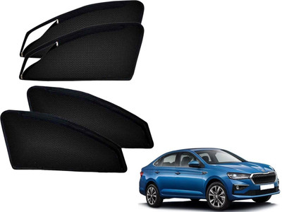 PEEPS STORE Rear Window, Side Window Sun Shade For Skoda(Black)