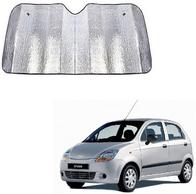 SPREADX Windshield Sun Shade For Chevrolet Spark(Silver)
