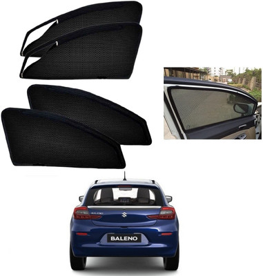 AuTO ADDiCT Side Window Sun Shade For Maruti Suzuki Baleno(Black)