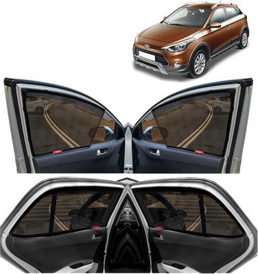 Kingsway Side Window, Rear Window Sun Shade For Hyundai I20 Active(Black)