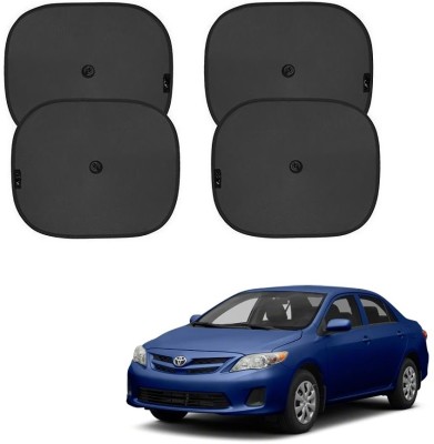 SPREADX Side Window, Rear Window Sun Shade For Toyota Corolla Altis(Black)