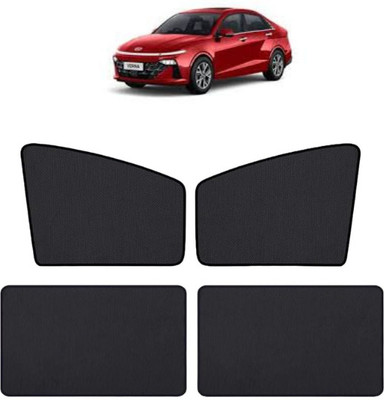 TOP VECHILE Rear Window, Side Window Sun Shade For Hyundai Verna(Black)