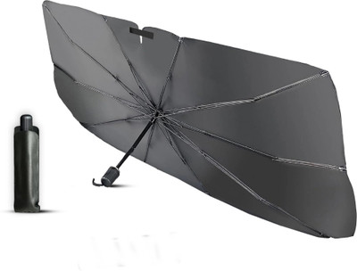 ShopDock Dashboard, Windshield Sun Shade For Universal For Car Universal For Car(Black, Silver)