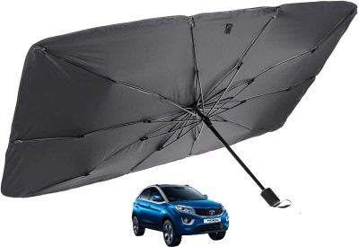 MOCKHE Windshield Sun Shade For Tata Nexon(Silver)