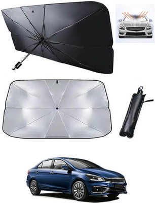 MATIES Windshield Sun Shade For Maruti Suzuki Ciaz(Black, Silver)