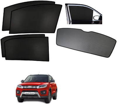 AuTO ADDiCT Side Window, Rear Window Sun Shade For Toyota Urban Cruiser(Black)