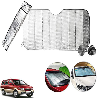 AUTO PEARL Dashboard, Windshield Sun Shade For Chevrolet Tavera(Silver)