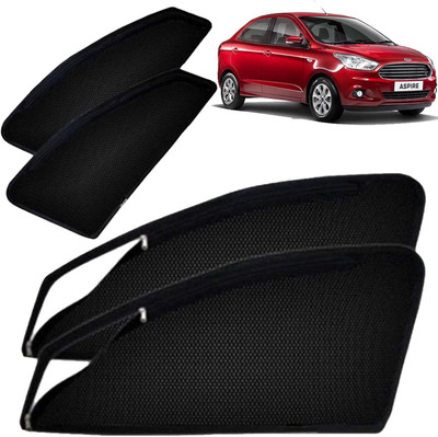DreamRow Side Window Sun Shade For Ford Figo Aspire(Black)