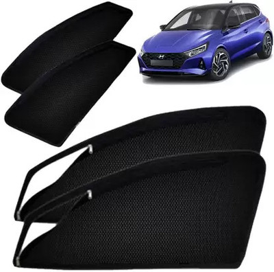 G ILIKA Side Window Sun Shade For Hyundai Elite i20(Black)