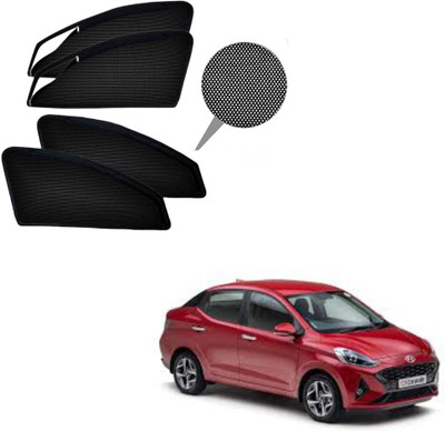 RAKRISH Rear Window, Side Window Sun Shade For Hyundai Aura(Black)
