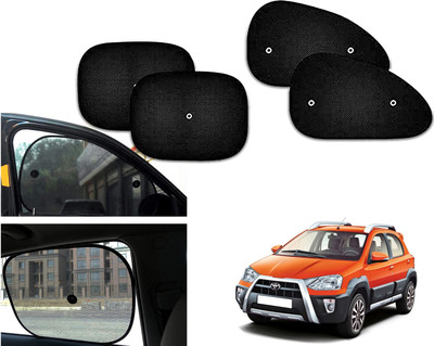 PEEPS STORE Side Window Sun Shade For Toyota Etios Cross(Black)