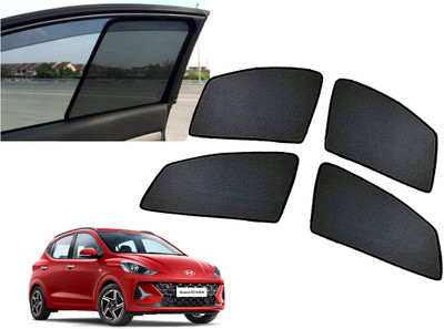 AUTO PEARL Side Window Sun Shade For Hyundai Grand i10 NIOS(Black)